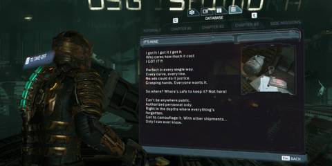 Dead Space Its Mine Log