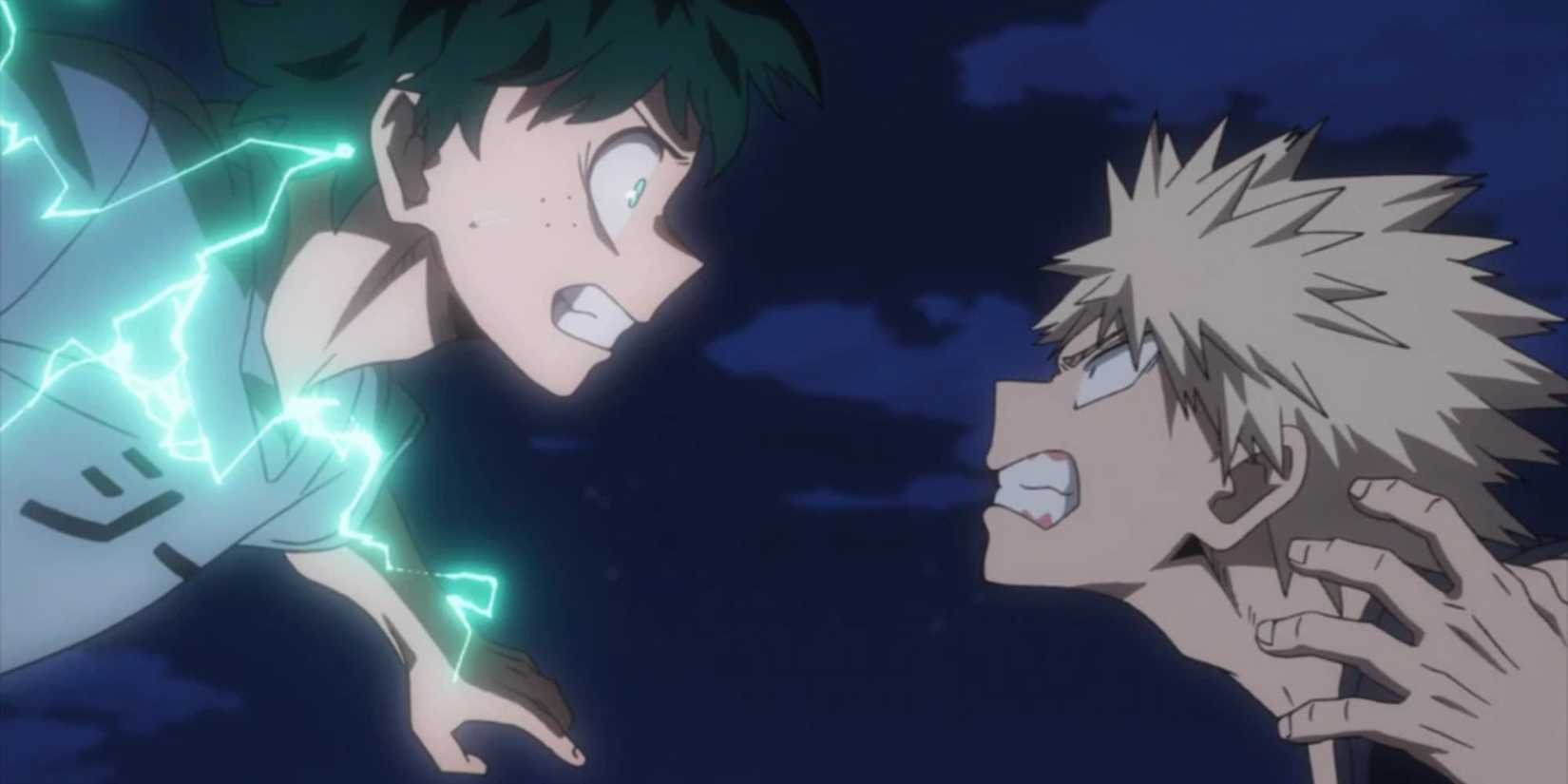 Deku and Bakugo beging their final rematch.