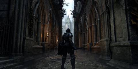 A knight in armour from Demon's Souls