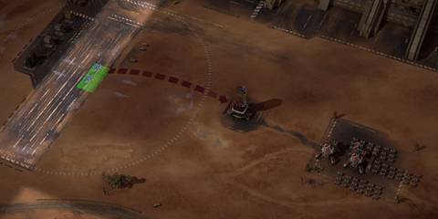 Deploying two Pheonix in Flank in Mechabellum