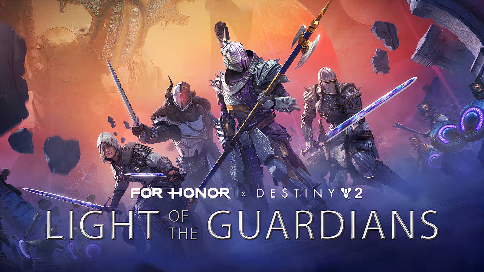 Destiny 2 For Honor Light of the Guardians crossover event key art