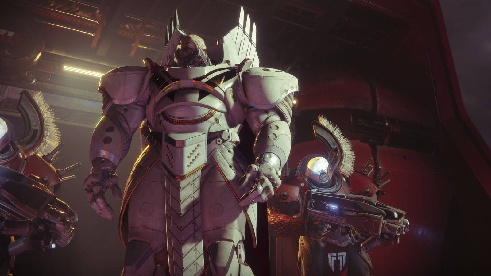 Destiny 2 Red Legion Dominus Ghaul stands with Cabal Centurions