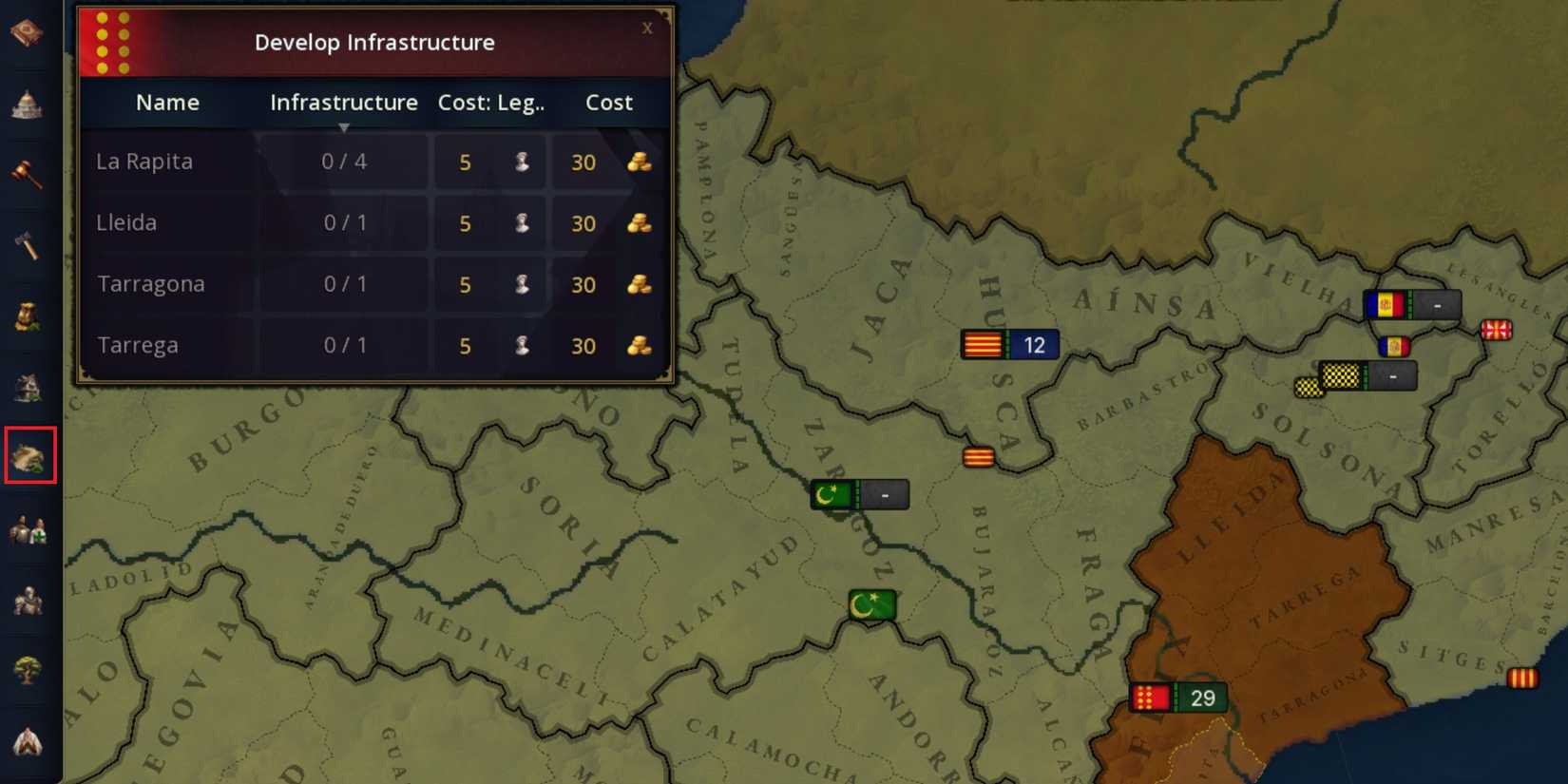 develop infrastructure age of history 3