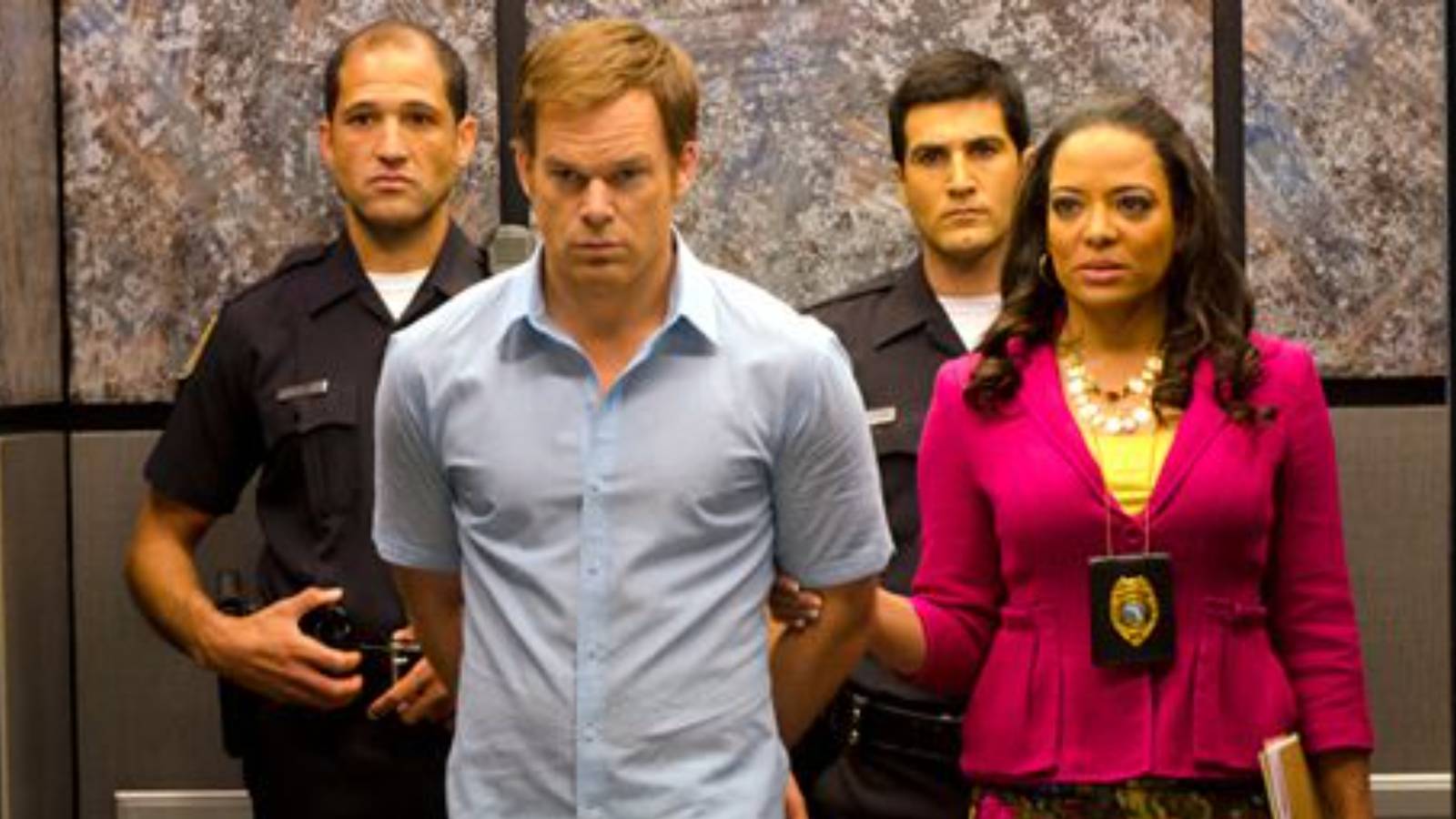 dexter being arrested