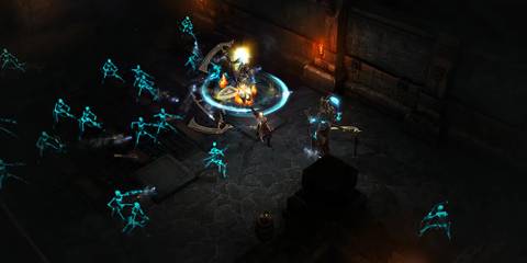  player fighting dozens of enemies