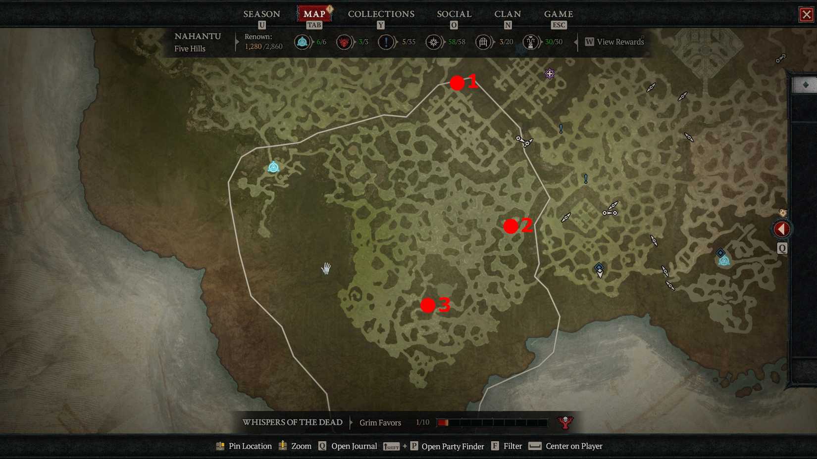 diablo 4 nahantu dungeon locations