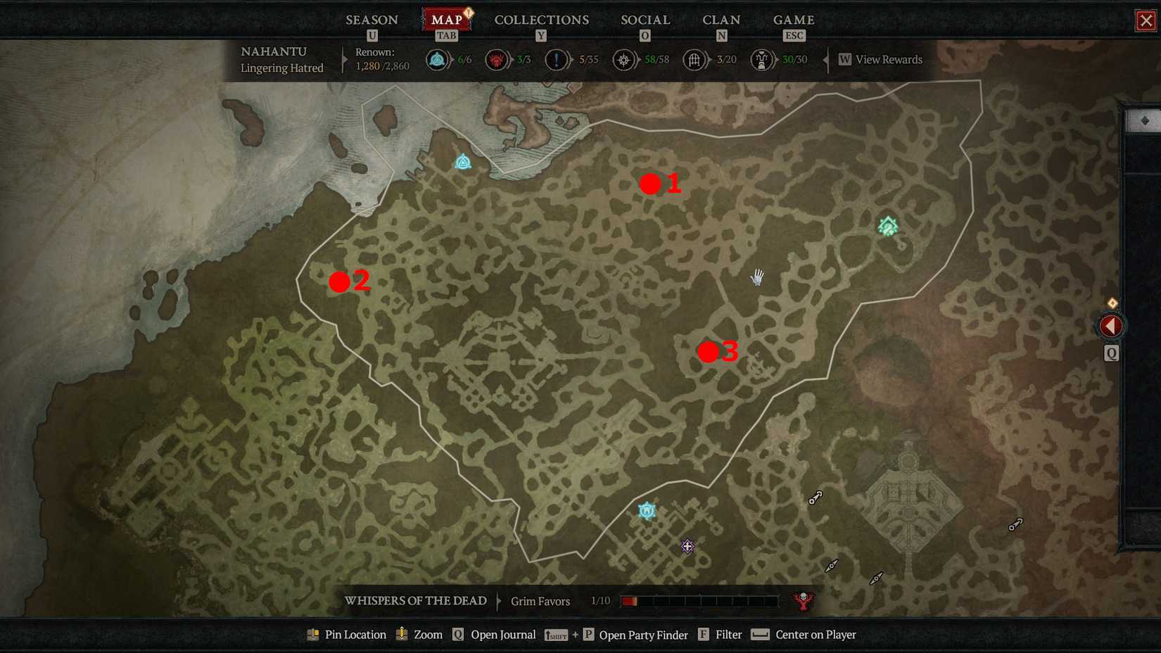 diablo 4 nahantu dungeon locations