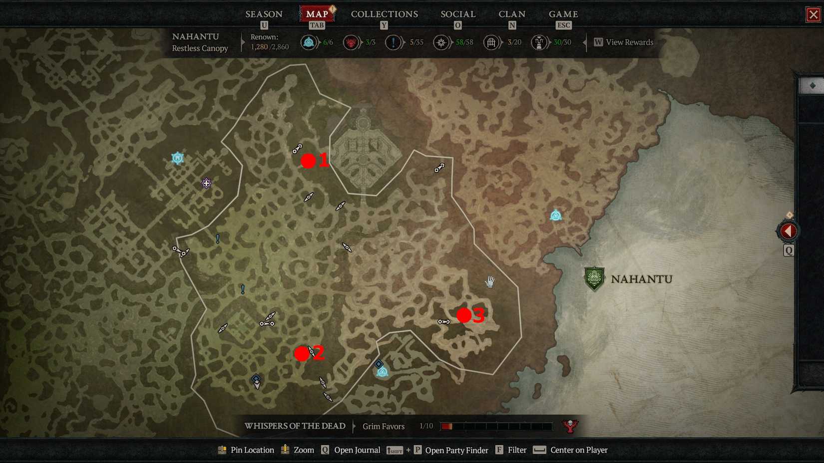 diablo 4 nahantu dungeon locations