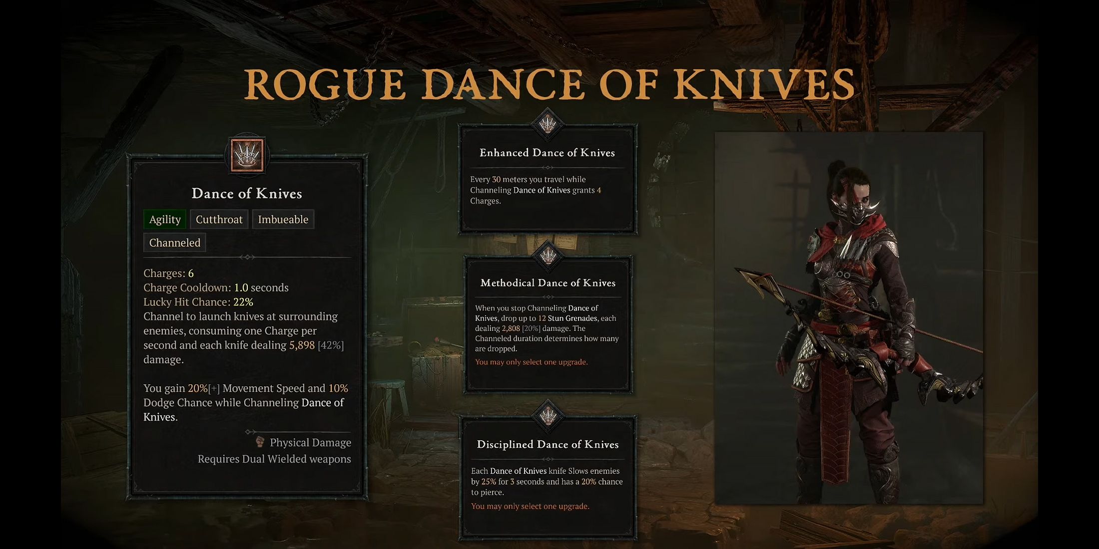 Diablo 4 Rogue new active skill for Season 6 with Vessel of Hatred