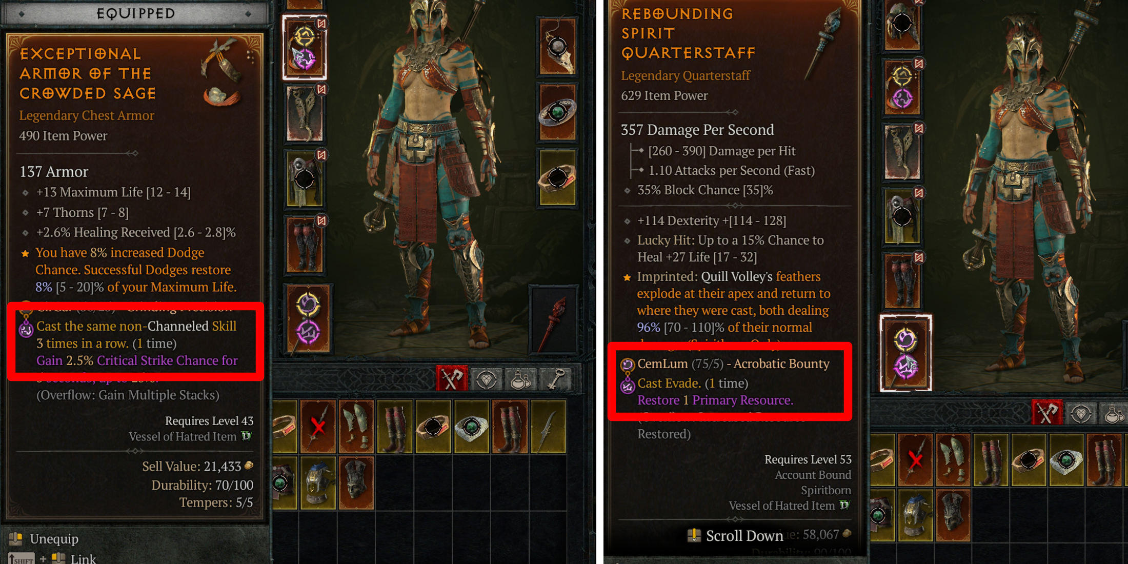 Diablo 4 Runewords Explained Runeword On Gear Vessel of Hatred