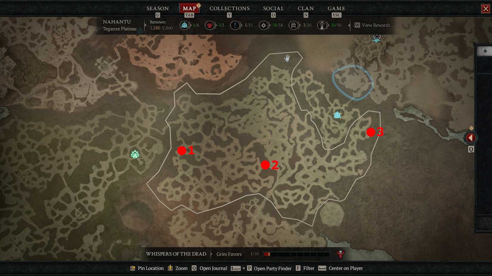 diablo 4 nahantu dungeon locations