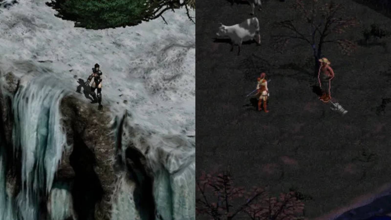 Lord of Destruction on the left, Hellfire on the right