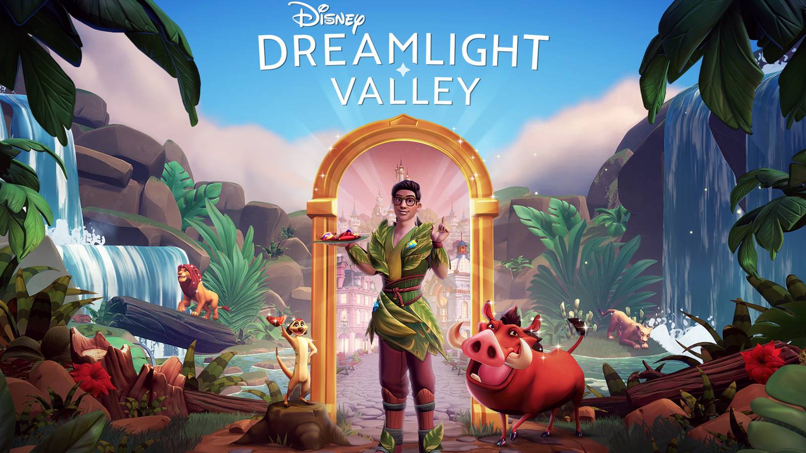 Disney Dreamlight Valley key art Update 13 Timon and Pumbaa