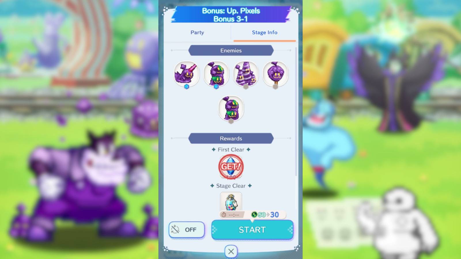 Bonus Stages in Disney Pixel RPG