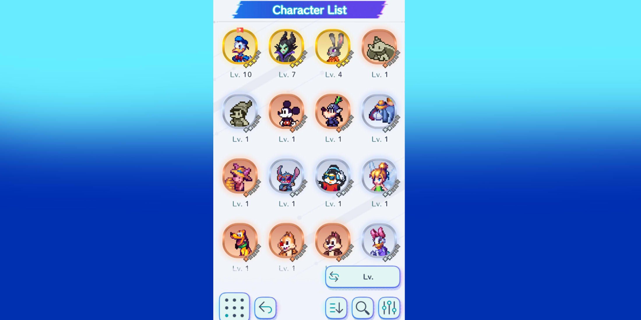 Disney Pixel RPG: How To Upgrade Characters (Leveling Guide)