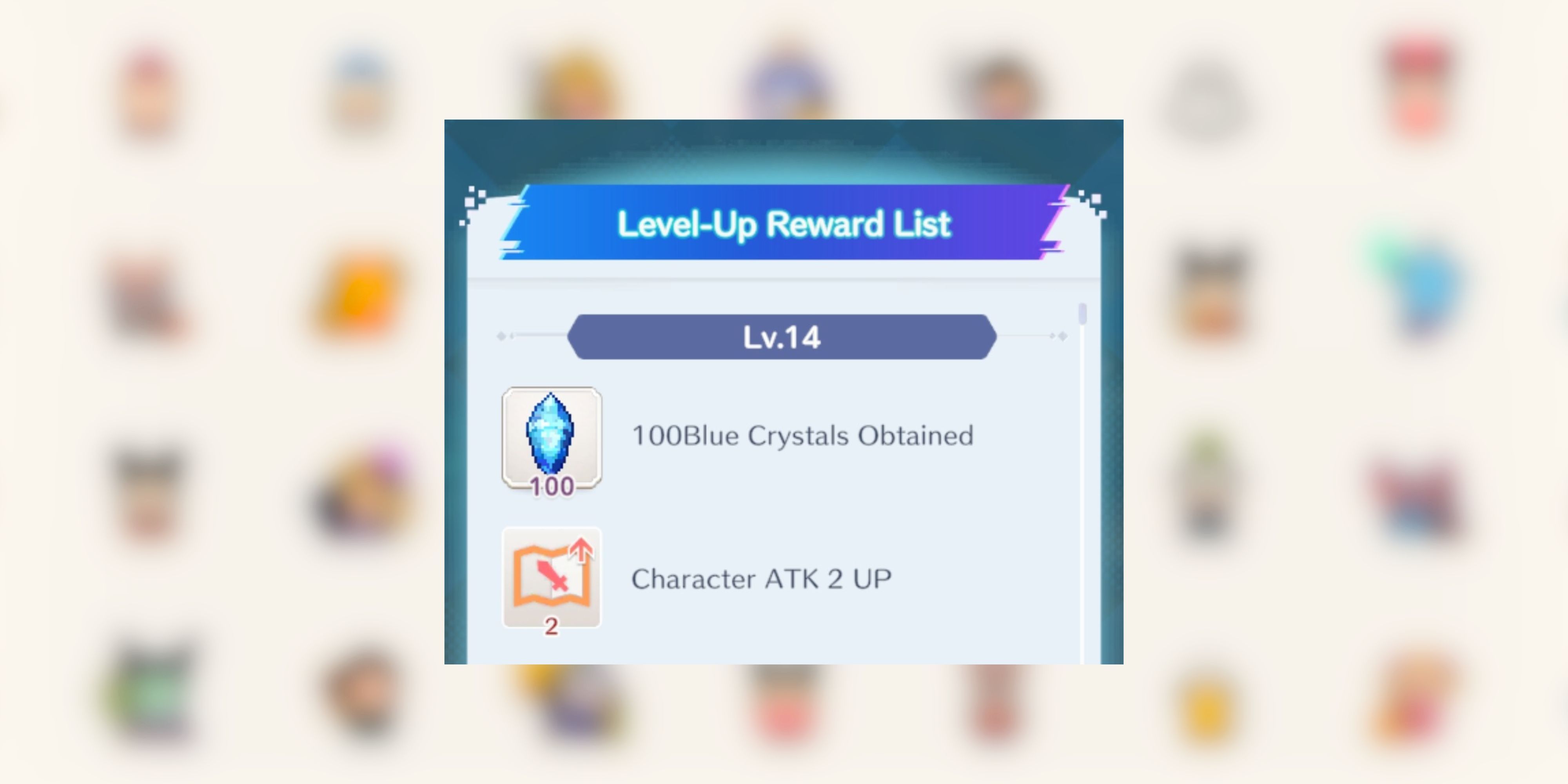 index level rewards in disney pixel rpg.