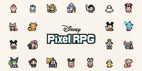 several characters in disney pixel rpg.