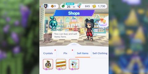 item trading in disney pixel rpg.