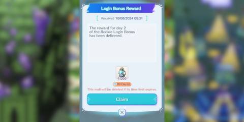 the upgrade pixels login reward in disney pixel rpg.