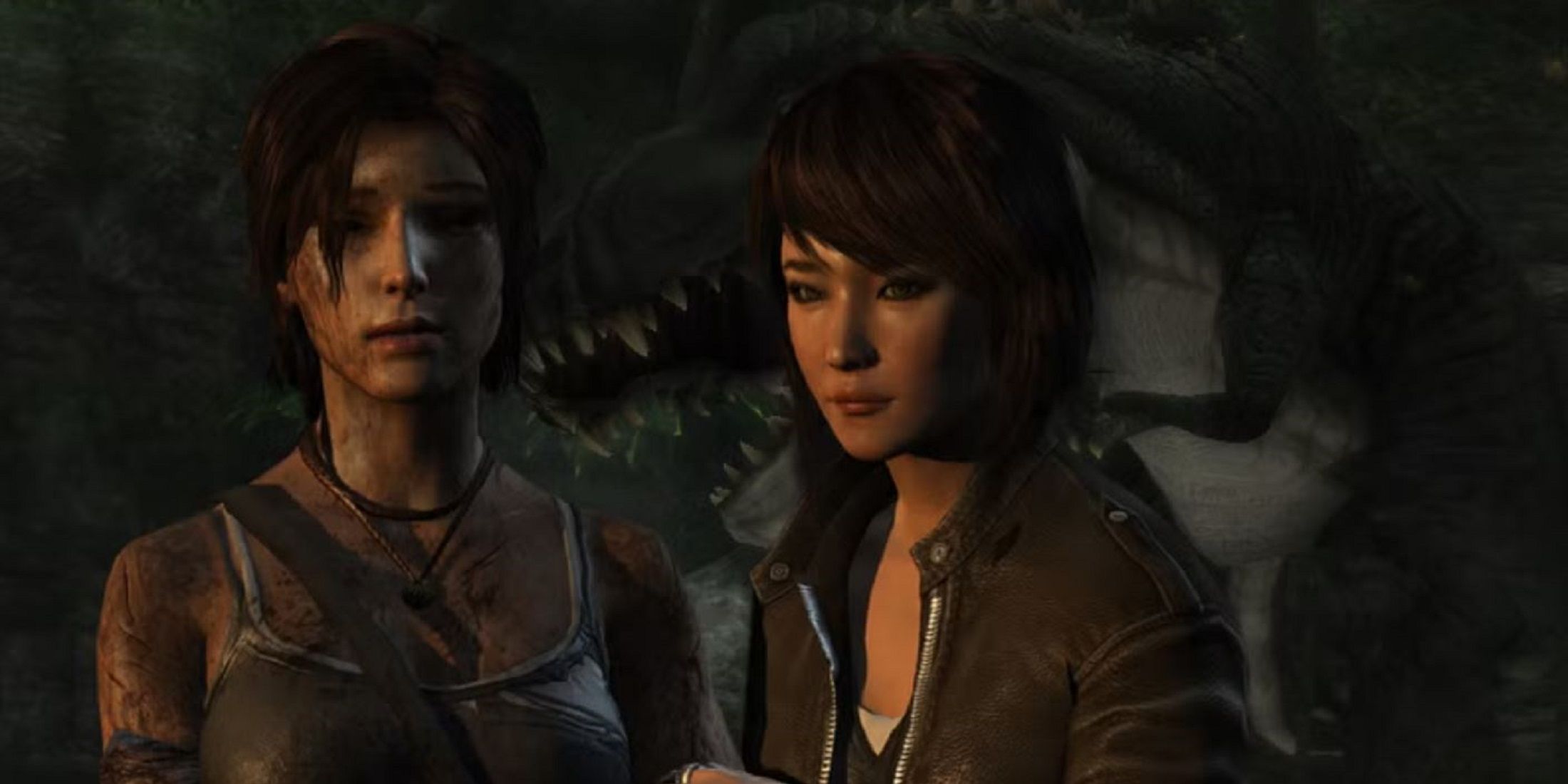 Samantha Nishimura (Sam) and Lara Croft from Tomb Raider series