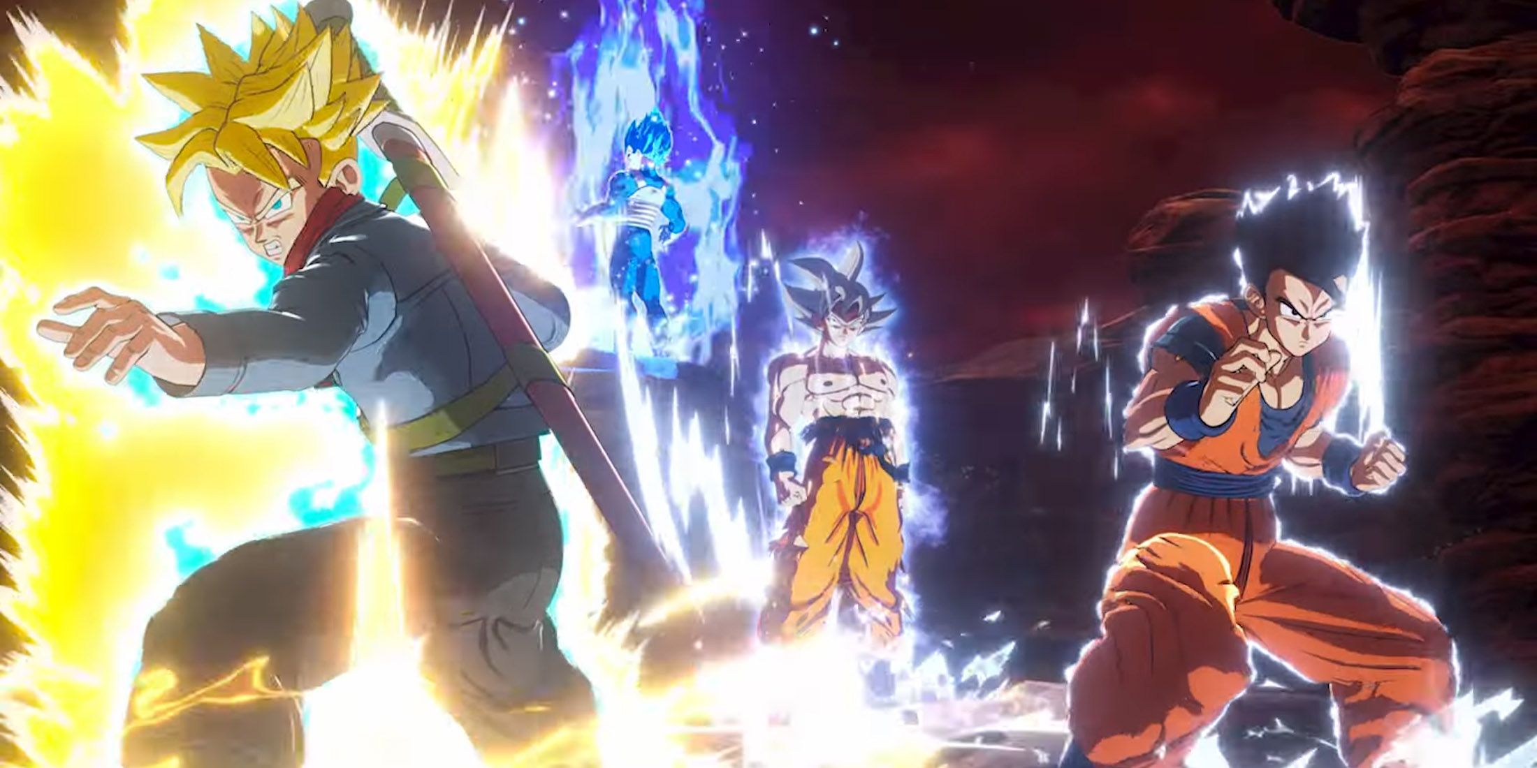 Dragon Ball Sparking Zero Trunks Gohan Goku Vegeta Getting Ready to fight