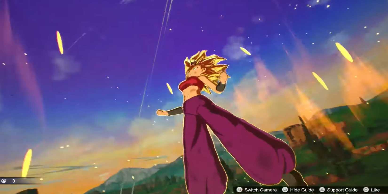 Dragon Ball Sparking Zero Caulifla super saiyan