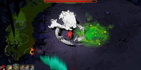 Dragon Defense against a boss in Wizard of legend 2