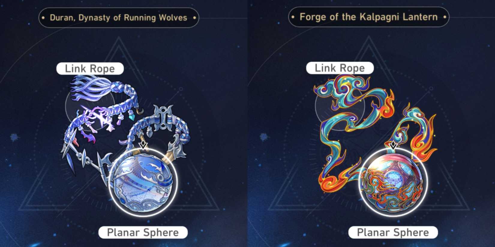 Honkai: Star Rail Duran, Dynasty Of Running Wolves Forge Of The Kalpagni Lantern Planar Ornaments