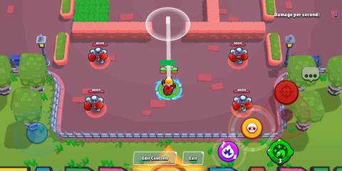 Dyanmike aiming his attack in Brawl Stars