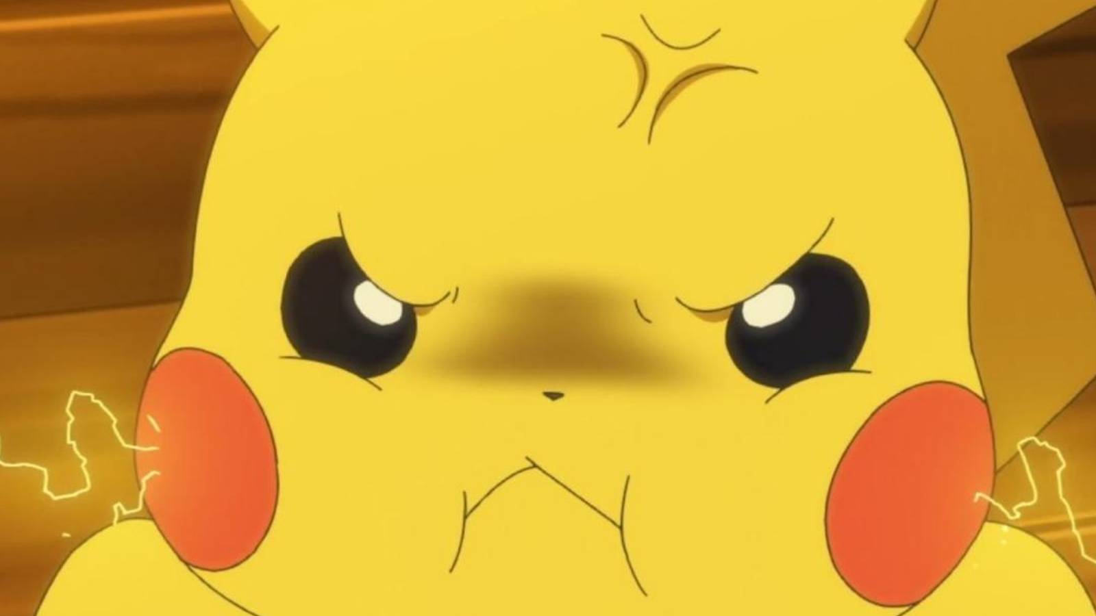 pokemon anime pikachu angry