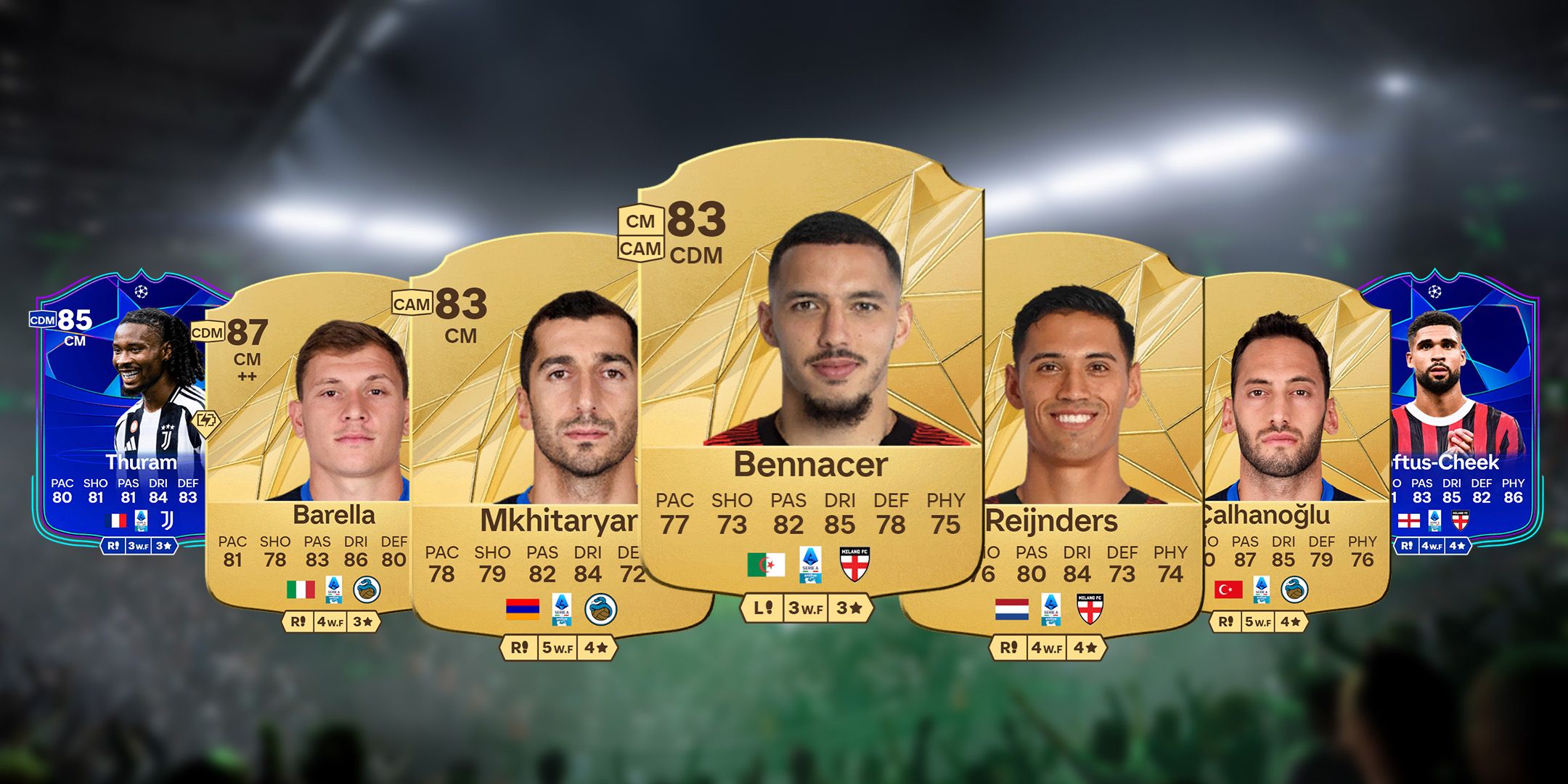 EA Sports FC 25 best Serie A center midfielders in Ultimate Team