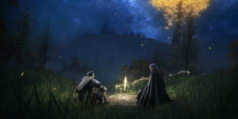 Elden Ring Tarnished Player with Melina at Site of Grace