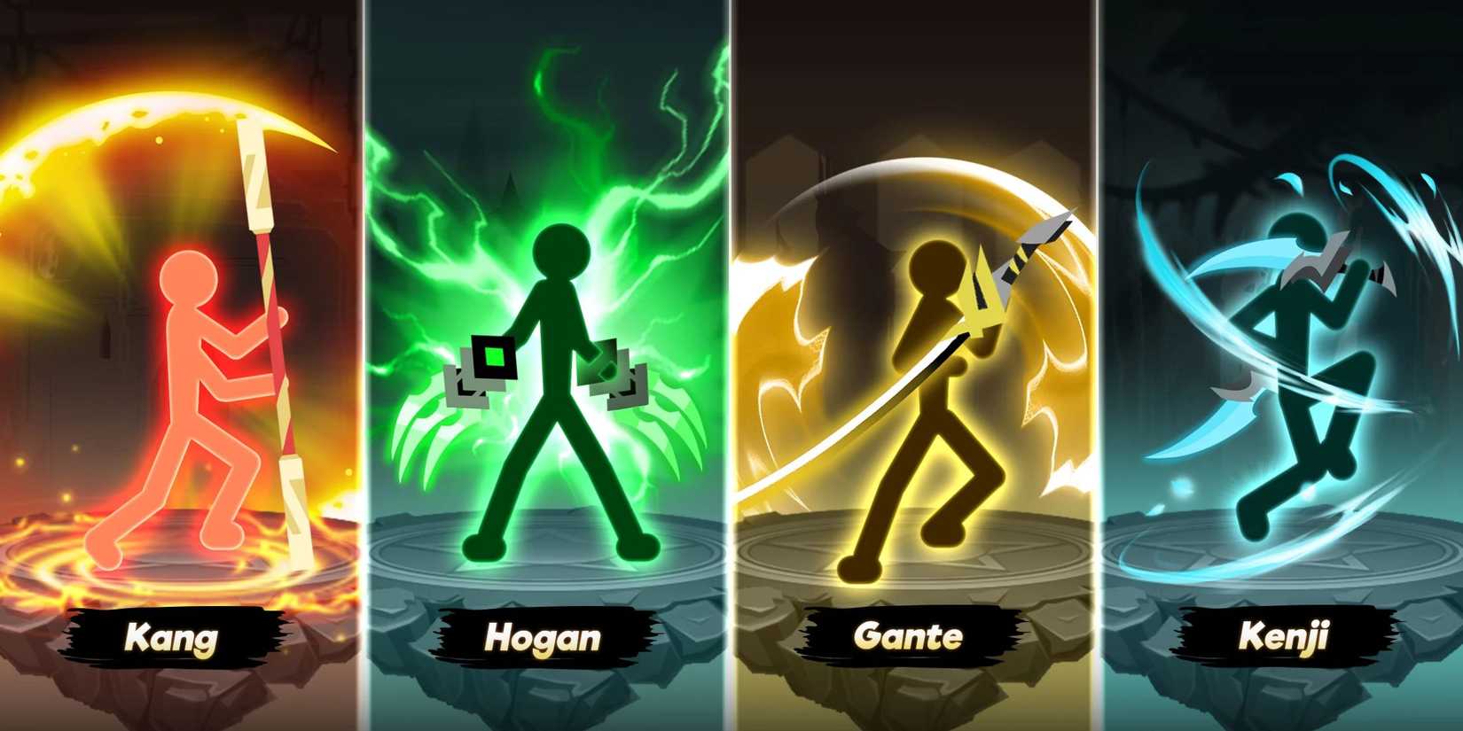 Epic Stickman characters