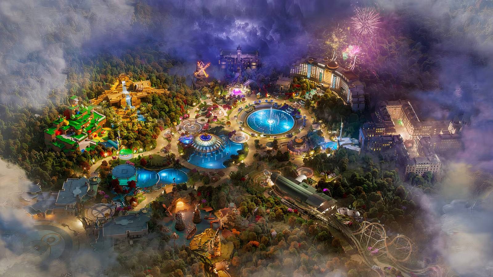 concept art of epic universe park