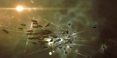 EVE Online Debris in space
