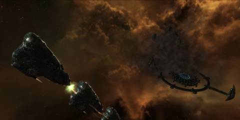 EVE Online Ship in space