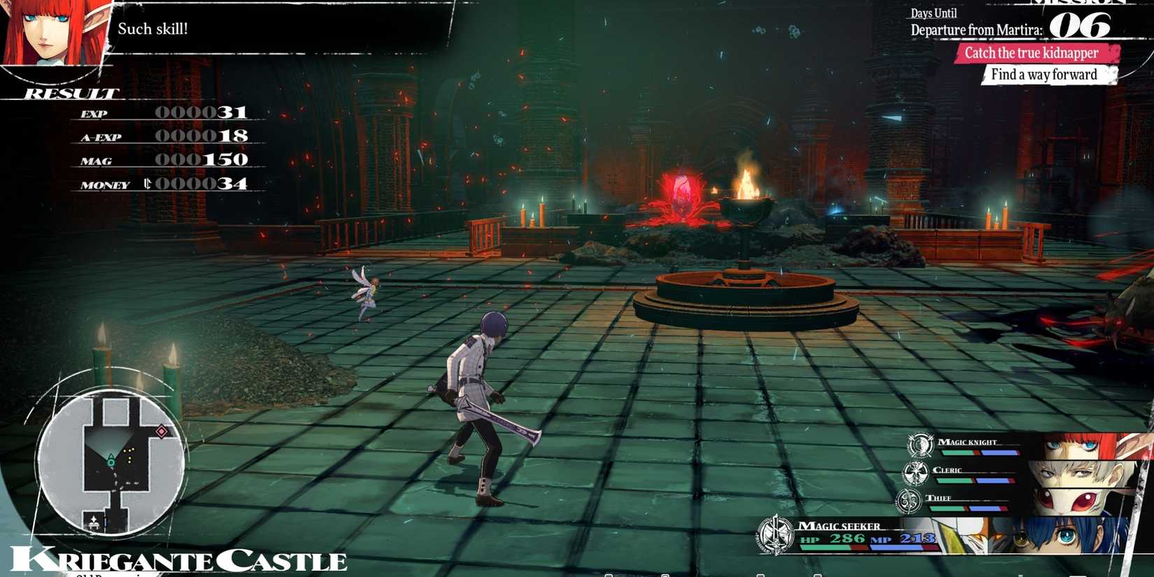 Exploring a dungeon in Metaphor ReFantazio