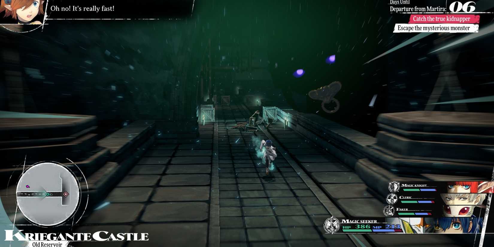 Exploring the Kriegante Castle dungeon in Metaphor ReFantazio