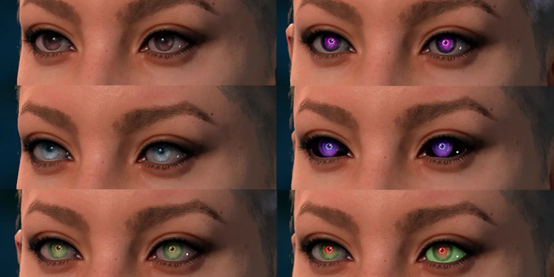 Custom eyes colors 