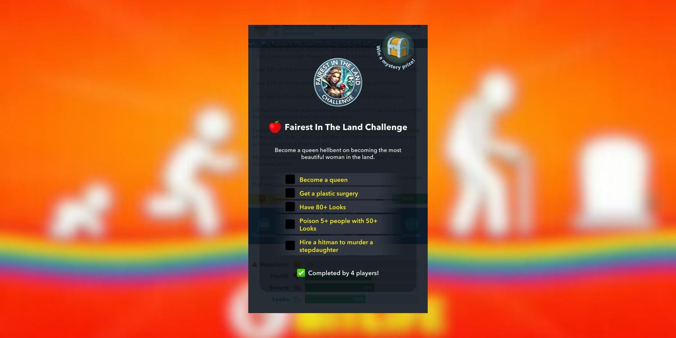 Bitlife: How to Complete the Fairest in the Land Challenge