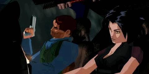 hana piloting a plane in fear effect