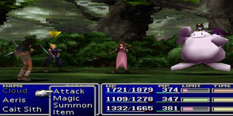 the party encountering yuffie