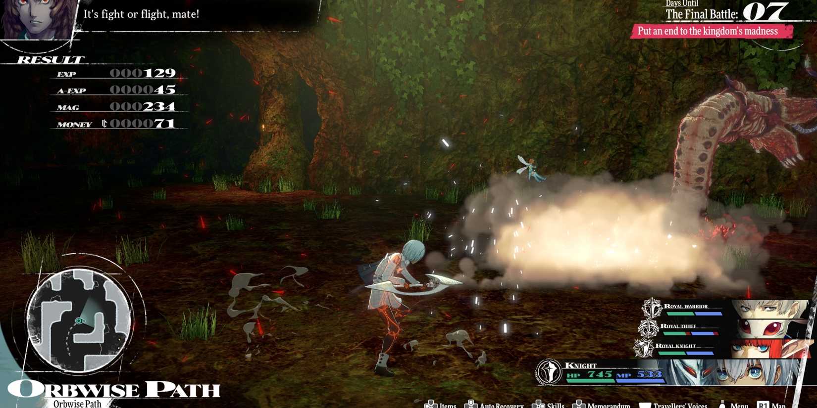 Fighting enemies with a Spear in Metaphor ReFantazio