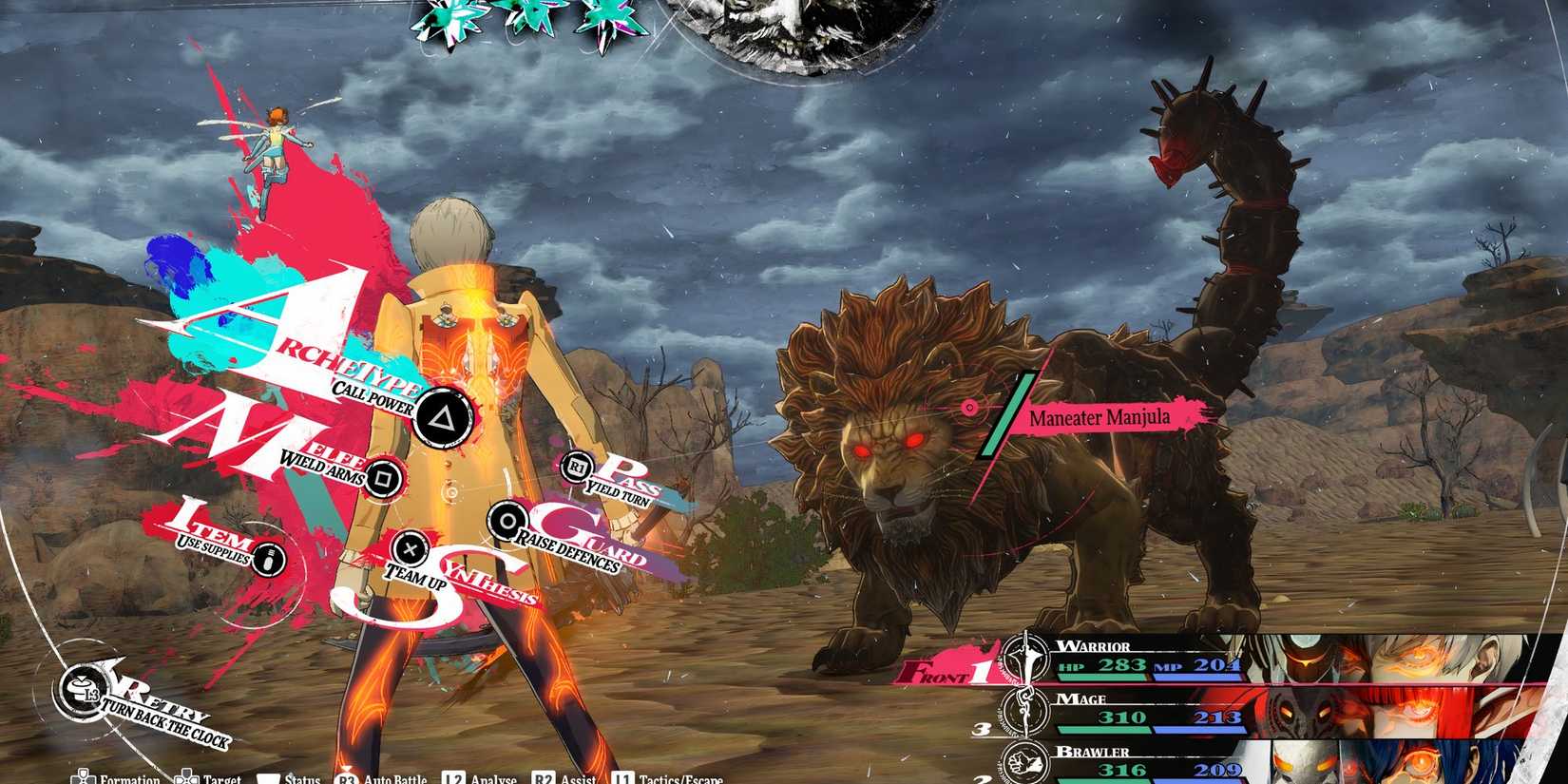 Fighting Maneater Manjula in Metaphor ReFantazio