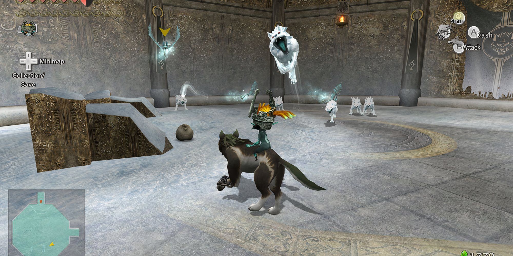 Fighting monsters in The Legend of Zelda Twilight Princess HD