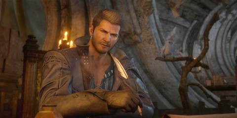 Final Fantasy 16 Cid holding a quill