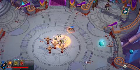 Fireball being used in Wizard of Legend 2