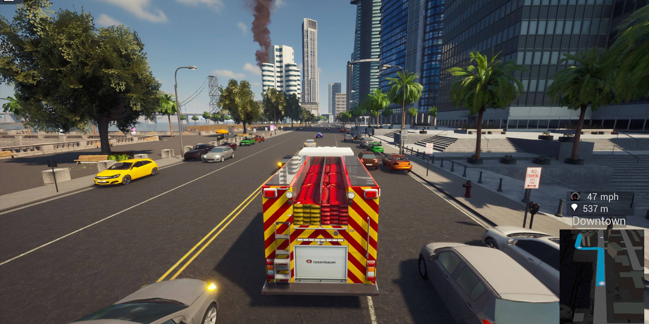 Firefighting Simulator - The Squad driving truck