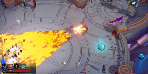 Flame Breath ultimate used in Wizard of Legend 2