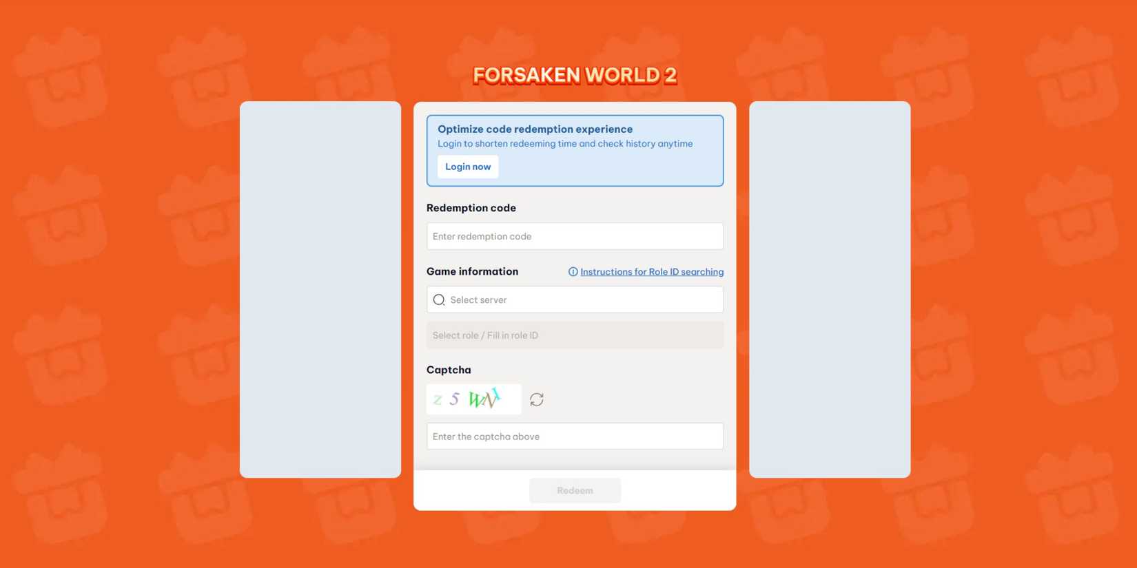 Forsaken World 2 the codes tab
